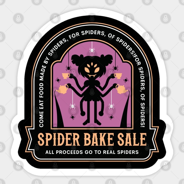 Spider Bake Sale Emblem Sticker by Lagelantee